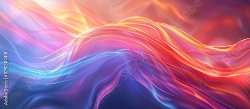 Wallpaper Mural Abstract colorful flowing wave background. Torontodigital.ca