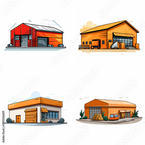 e-commerce warehouse online store warehouse warehouse logistics fulfillment center inventory manag