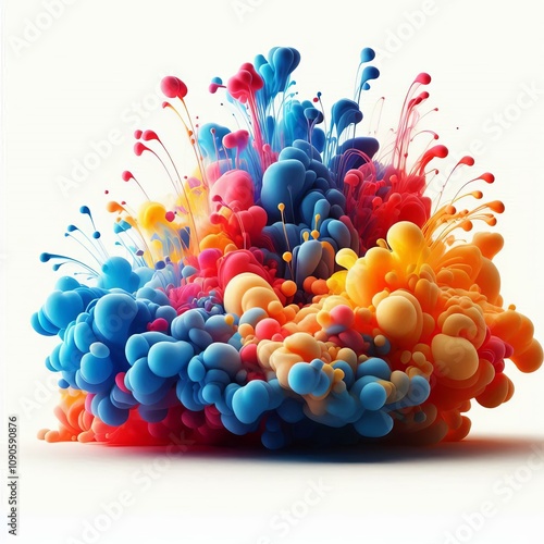 Ink Drop with a sense of peace and tranquility with bright prima