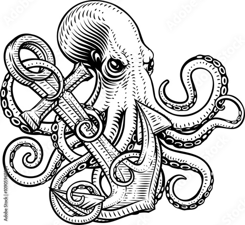 Octopus Anchor Kraken Sailo...