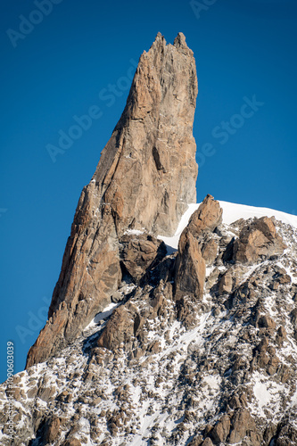 view of the mont blanc massif from punta helbronner, aosta valley, italy