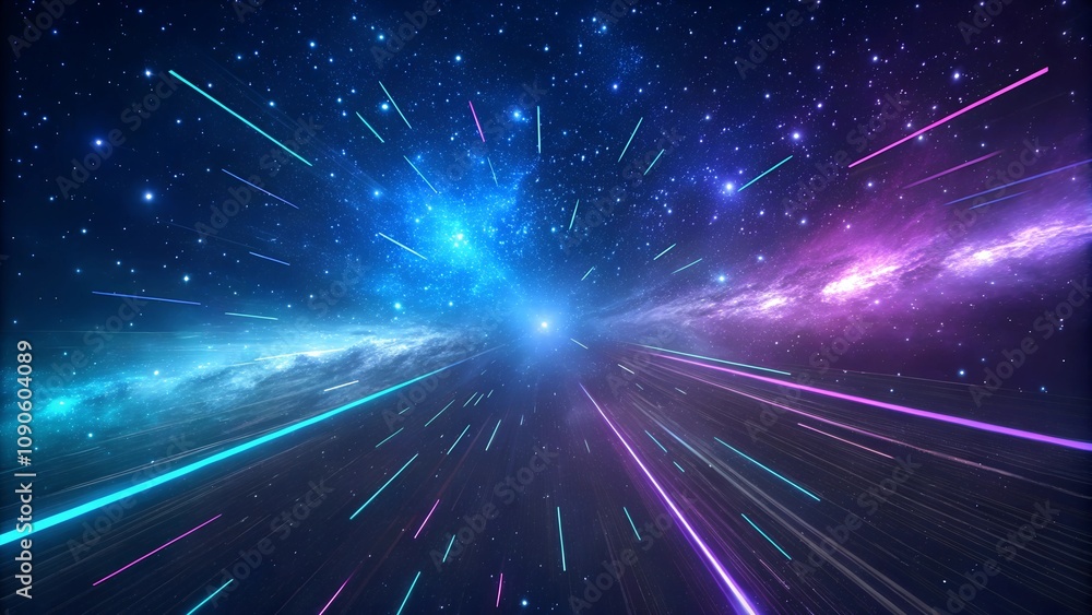 Obraz premium abstract-background-in-blue-an 