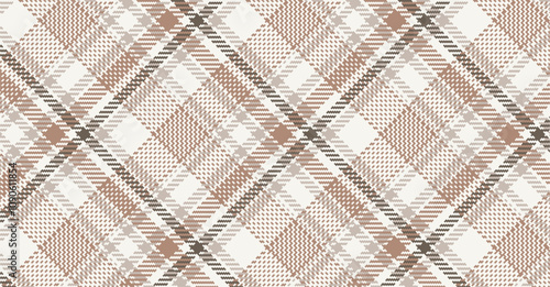 Vector checkered pattern. Tartan, textured seamless twill for flannel shirts, duvet covers, other autumn winter textile mills. Vector Format