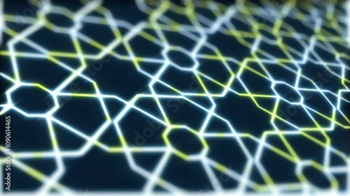 animated geometric hollo glowing grid background photo