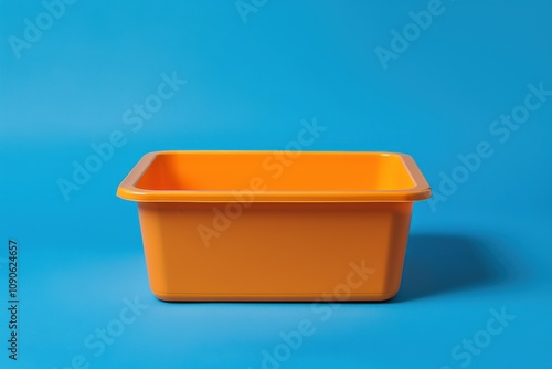 Litter Box Displayed on Plain Background photo