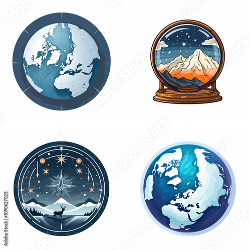 northern hemisphere Earth geography latitude north climate seasons winter summer autumn spring Arc