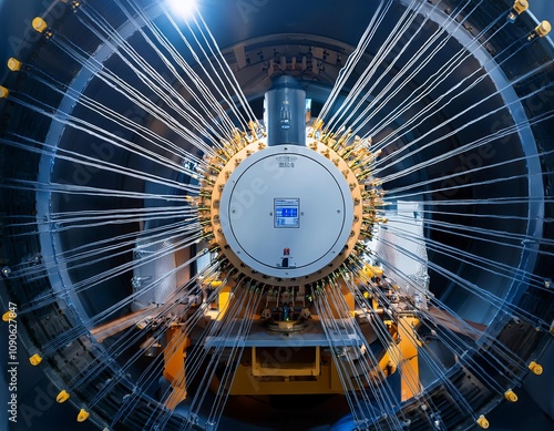 Nuclear reactor confining charged particles with magnetic field photo