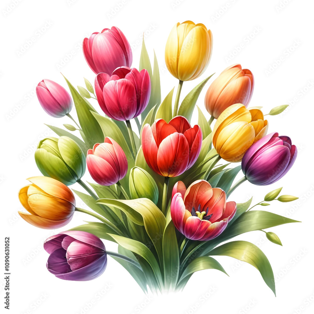Fototapeta premium bouquet of tulips