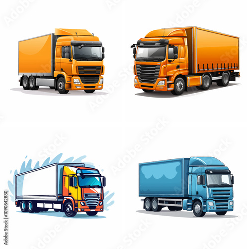 logistics truck freight transportation delivery cargo trucking logistics supply chain shipping tru