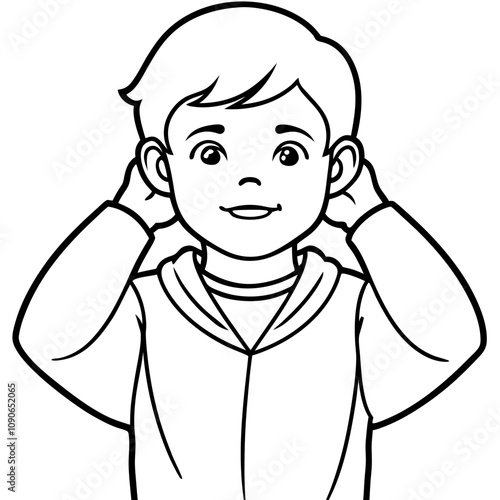 boy covering ears