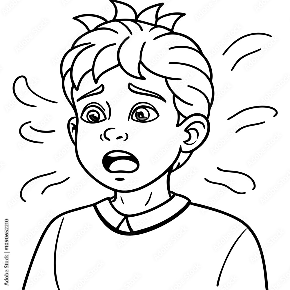 Obraz premium boy experiencing dizziness