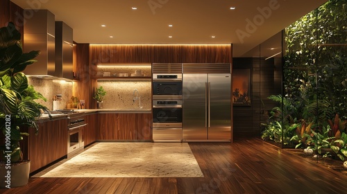 Wallpaper Mural Transforming culinary spaces a modern kitchen with sleek lines and minimalist design urban apartment interior design contemporary aesthetic appeal Torontodigital.ca