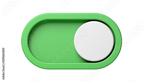 Toggle Switch. On and off button. Green color. 3d illustration. Free Download Toggle Switch. On and off button. Green color. 3d illustration. - GFXLoad