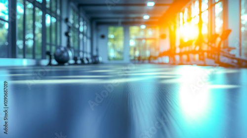 Wallpaper Mural Fitness background blurred gym scene . Torontodigital.ca