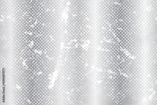 Metal abstract silver texture background. Chrom aged texture. Vector illustration.