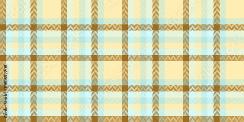 Shape vector pattern textile, beautiful fabric check tartan. Old plaid seamless texture background in light and amber colors.