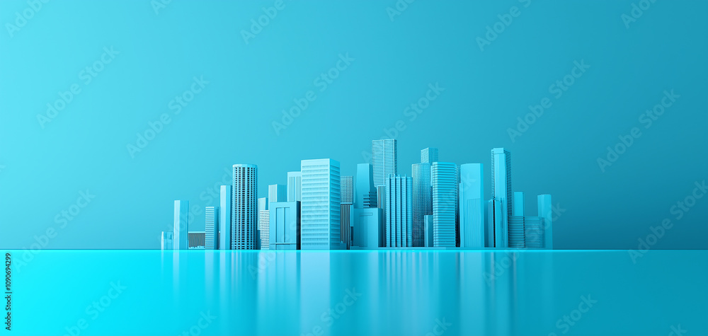 blue city skyline blue city skyline