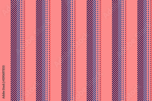 Lraph background textile stripe, bedroom pattern seamless texture. V025 vertical vector fabric lines in tulip and dark colors.