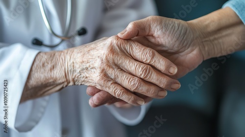 Parkinson and Alzheimer Female Senior Elderly Patient with Physician

 photo