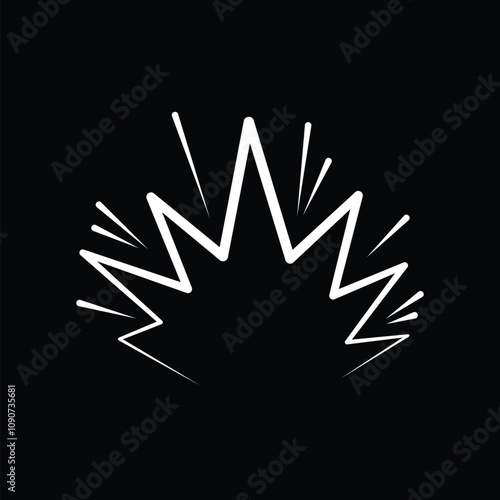 Bomb explosion. cartoon bomb explosion. doodle energy hit. boom effect. cartoon doodle bomb explosion. blast cloud. speed crash with spark
