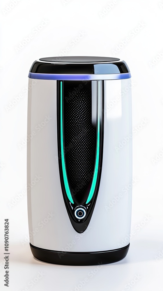 Futuristic Smart Home Device with Sleek Design and LED Display for Modern Technology and Innovation Enthusiasts Futuristic Smart Home Device with Sleek Design and LED Display for Modern Technology and Innovation Enthusiasts