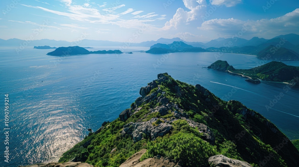 Fototapeta premium Scenic Mountain Seascape