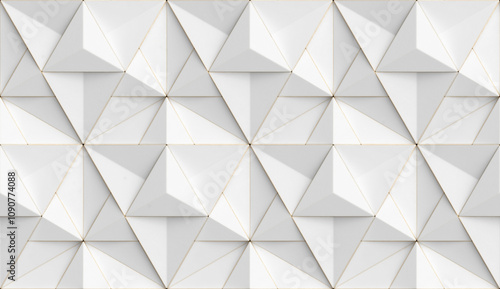 Abstract 3D Merkaba Star Geometric Pattern Wallpaper Design