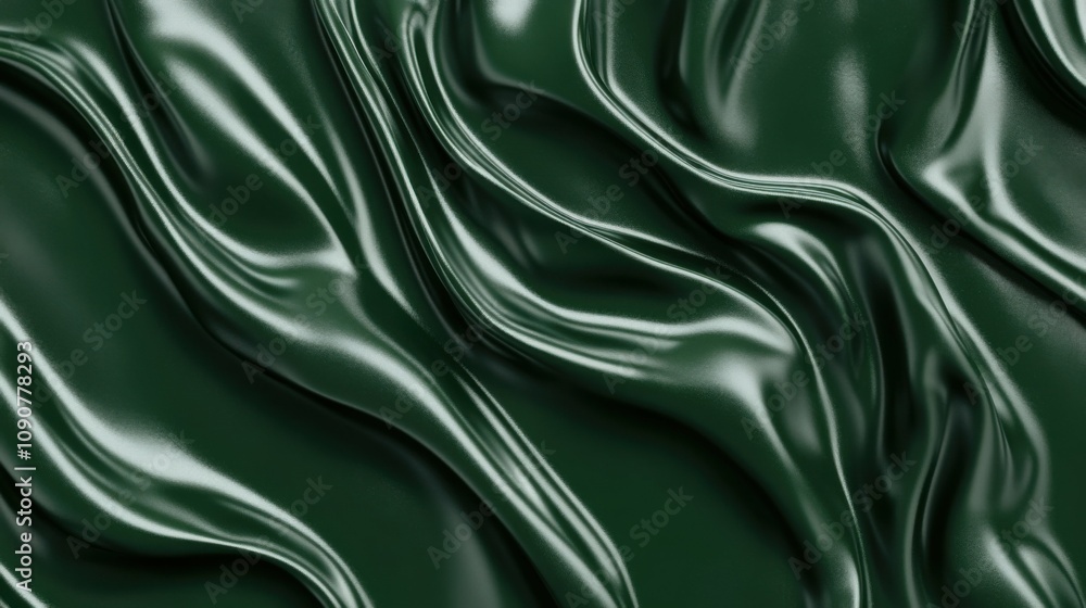 Obraz premium glossy forest green texture, seamless background, smooth surface, high detail, rich color, minimalistic, shiny finish