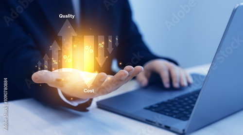 Obraz na plátně Corporate strategy and effective business management