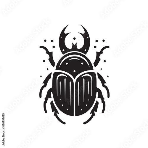 Beetle logo vector ilustration art