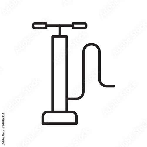 Air pump icon web design in vector