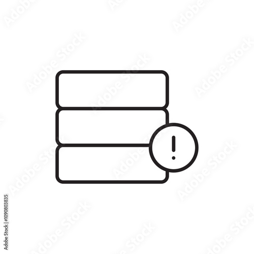 Data loss icon web design in vector