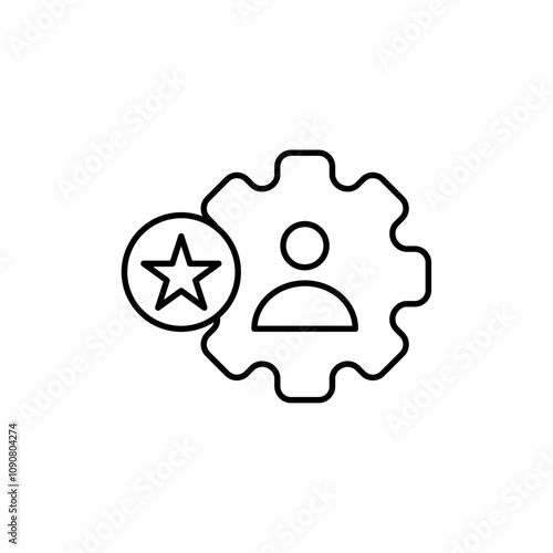 Employee skills icon web design in vector
