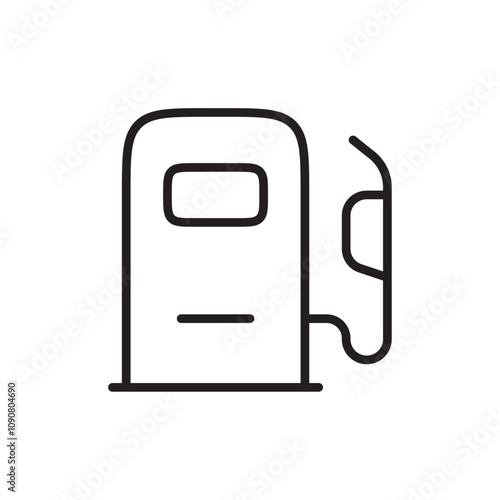 Gas station Icon web design in vector