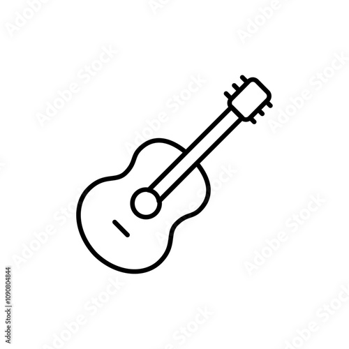 Guitar icon web design in vector