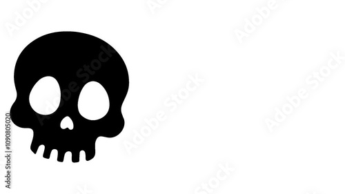 Halloween Day icon theme on a white background. Animation minimalist of Halloween theme