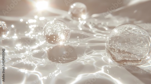 Water Molecule Background Material, Cosmetic Ingredients