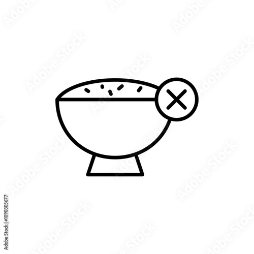 Lack of appetite icon web design in vector