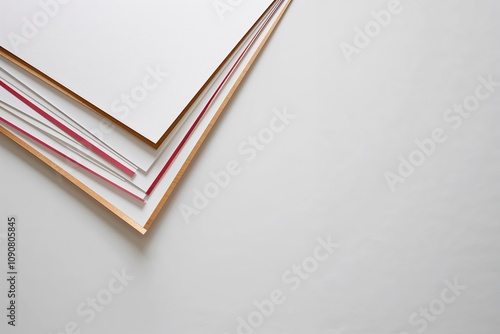 Textured Paper Edges on a Clean White Background