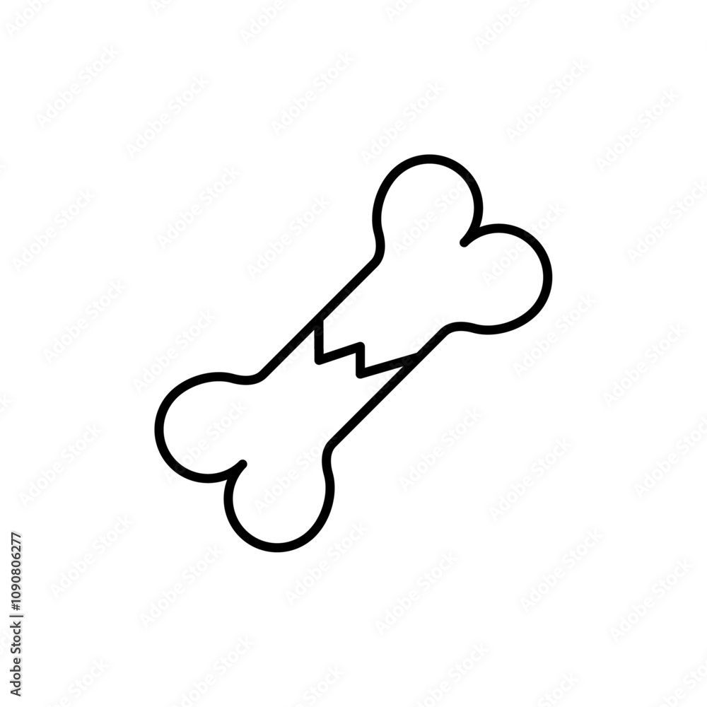 Fototapeta premium Osteoporosis icon web design in vector