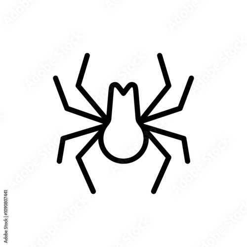 Spider icon web design in vector