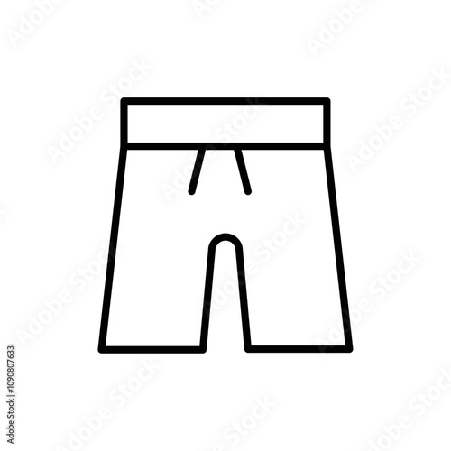 Swim shorts icon web design in vector