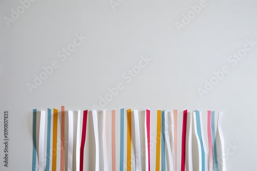 Exposed Paper Edges on a Clean White Background