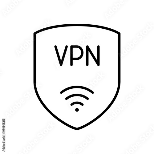 Vpn icon web design in vector