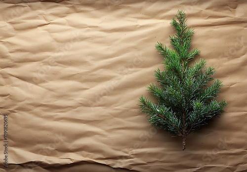 Small Green Tree on a Brown Surface