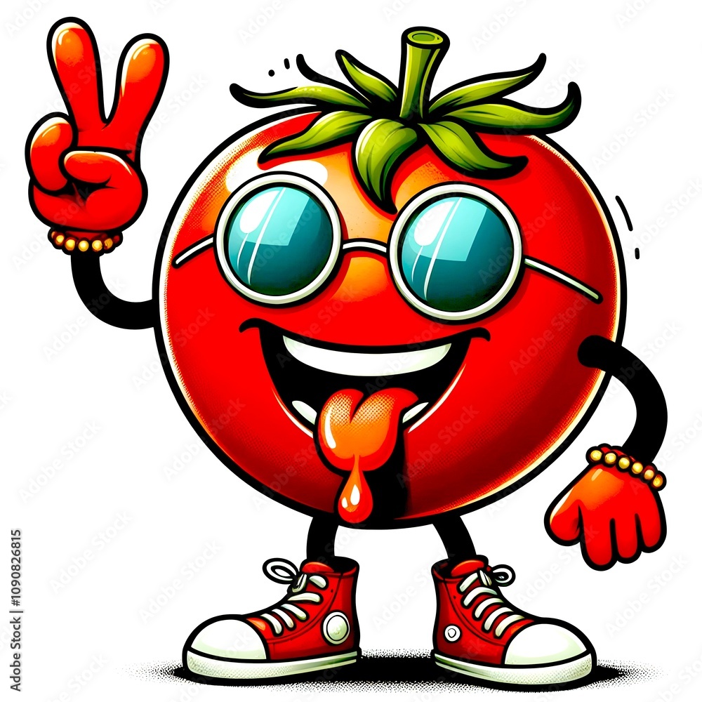 Obraz premium funny tomato comic