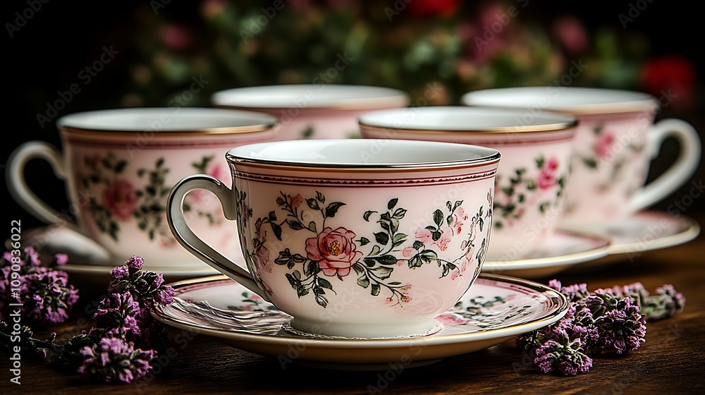 Fototapeta premium Tea time cups