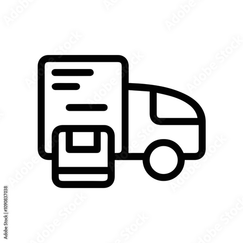 Truck icon symbol vector image illustration
