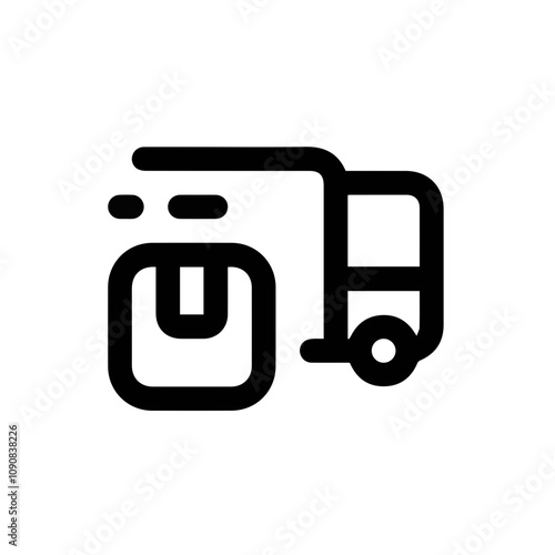 Truck icon symbol vector image illustration
