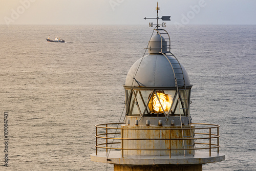 Ship & Lighthouse. photo